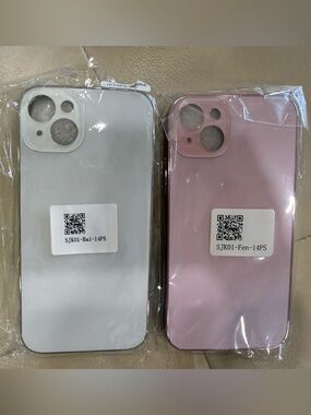 Pink and White Slim Protective Phone Cases
